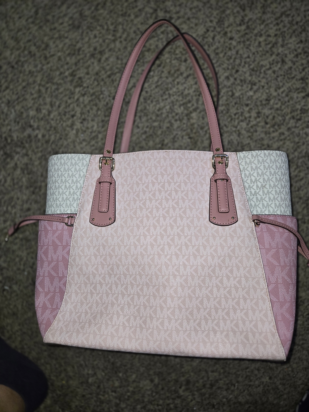 Michael Kors Pink Signature Tote Bag - Picture 2 of 6